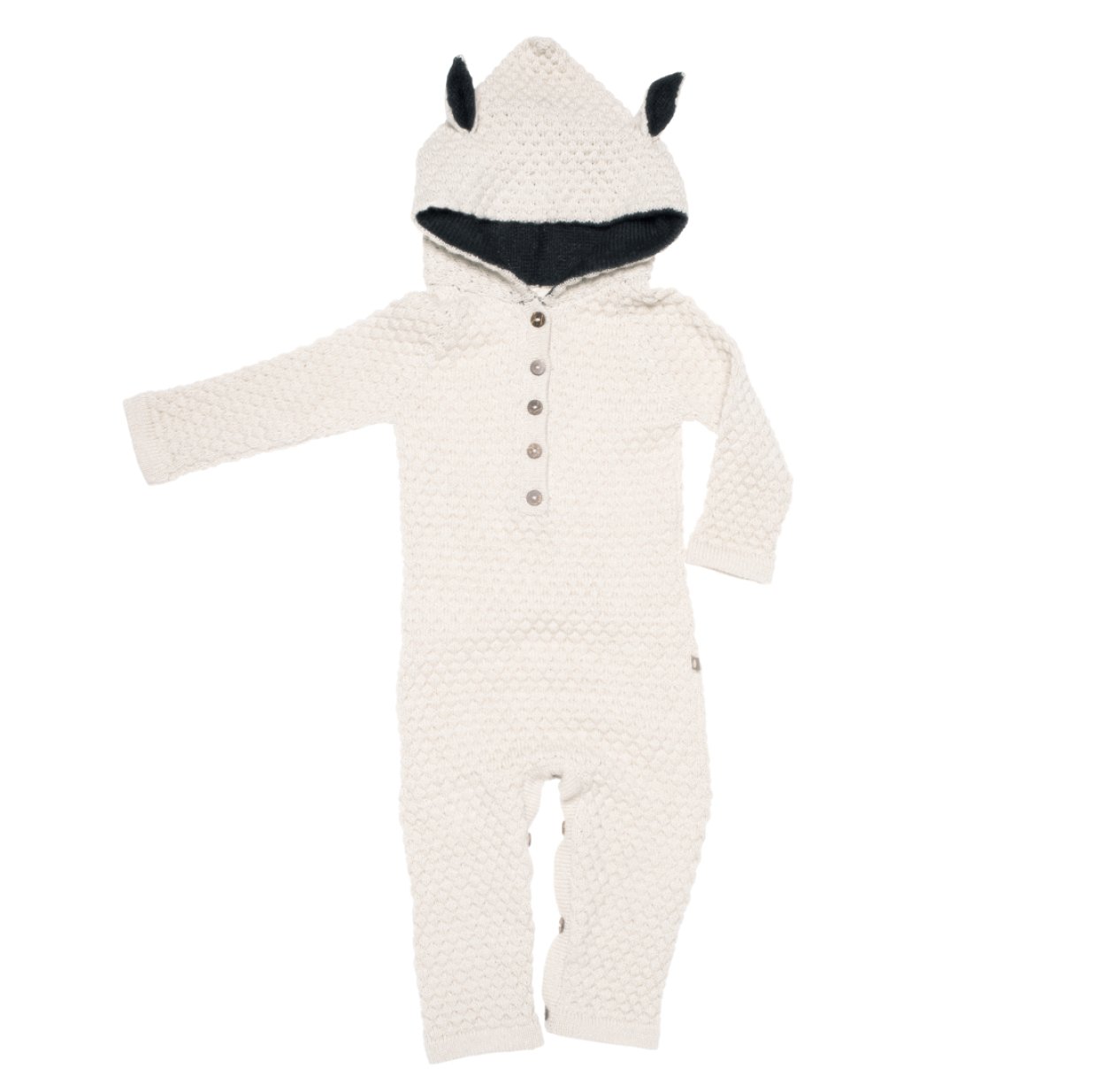 Combinaison Bébé Chat Noir Avec Capuche Et Queue Loalirando - Déguisement Velours Chaud Adorable