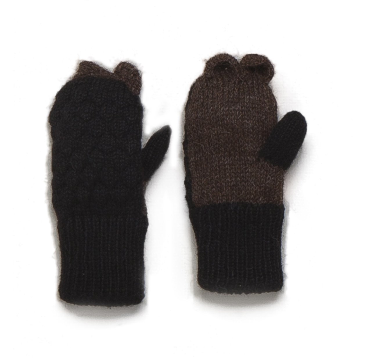 2 Paires De Moufles Bébé Avec Corde - Tricot Doux Et Doublure Polaire, Tailles 0-3 Ans