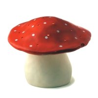 Veilleuse lampe Champignon - Grand Modèle - Rouge
