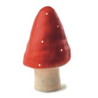 Veilleuse petite lampe Champignon - Rouge