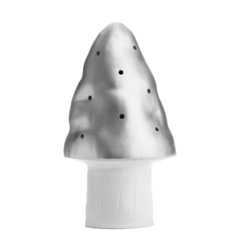 Veilleuse petite lampe Champignon - Argent