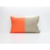 Coussin en lin 25 x 40 cm - Orange/Jaune