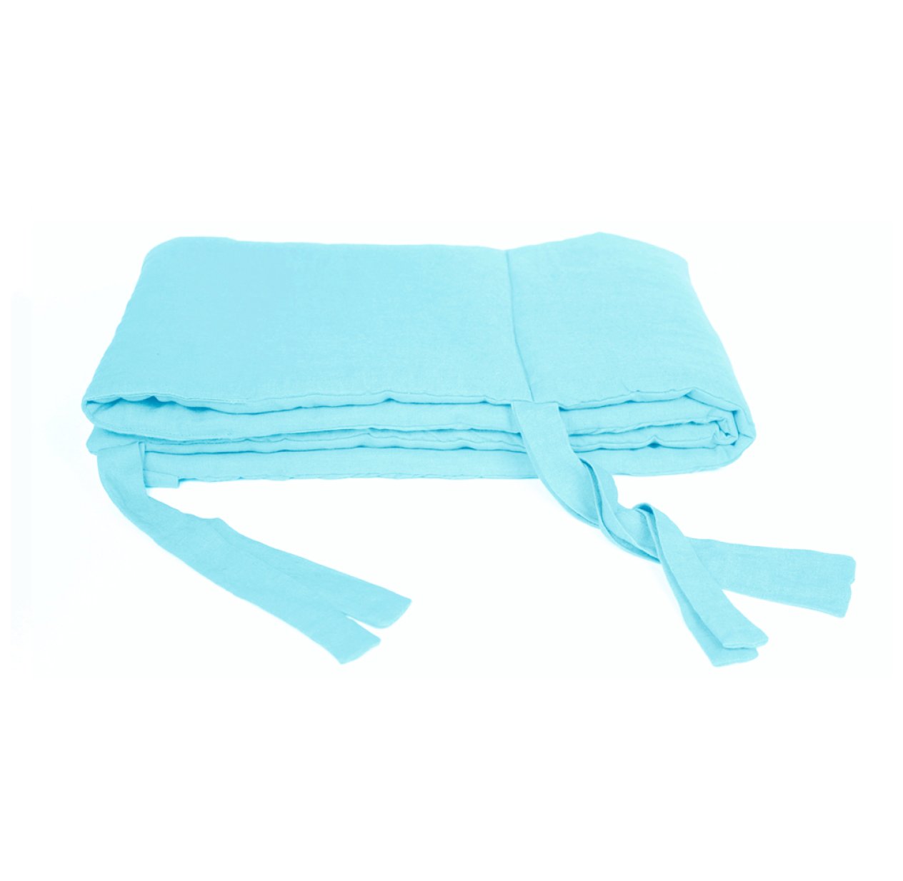 Tour de lit en lin - Bleu clair