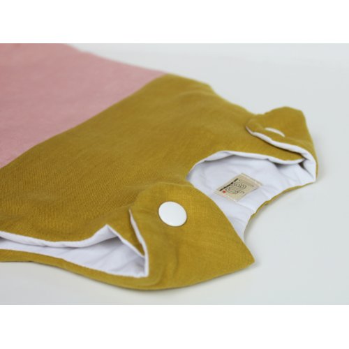 Turbulette en lin Graphique - Rose