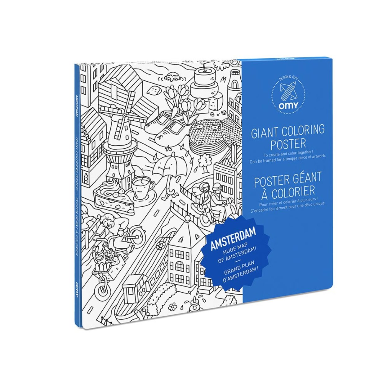 Amsterdam - Poster à colorier