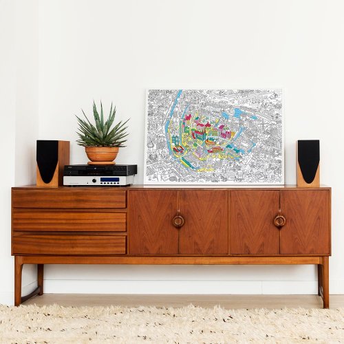 Amsterdam - Poster à colorier