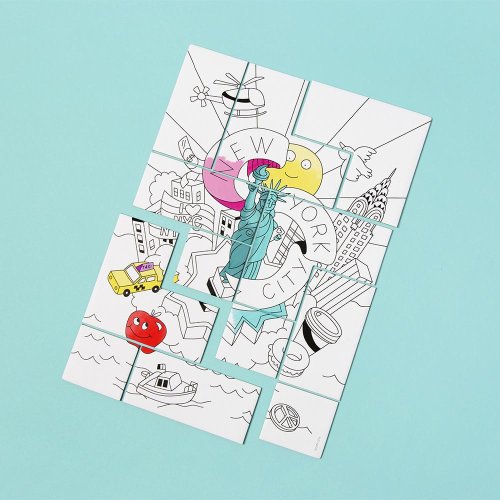 Puzzle à colorier New York City