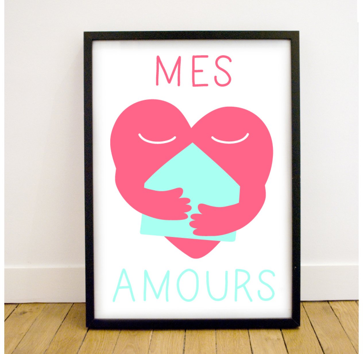 Affiche Amour - Rose