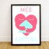 Affiche Amour - Rose