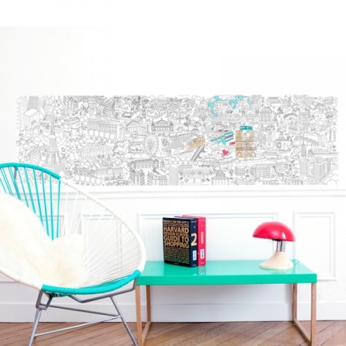 Paris Medium - Fresque à colorier Coloromy