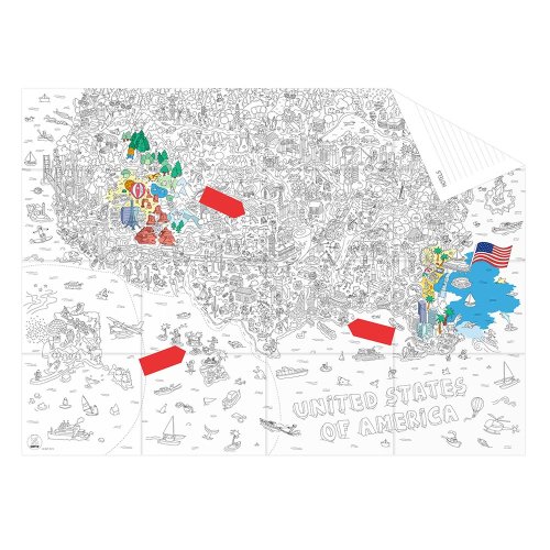 My USA - Pocket map à colorier