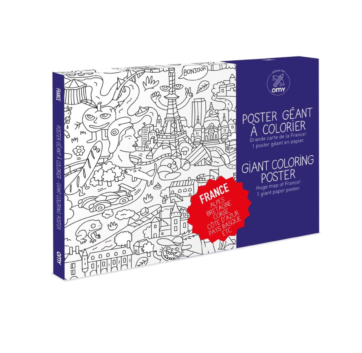 France - Poster à colorier
