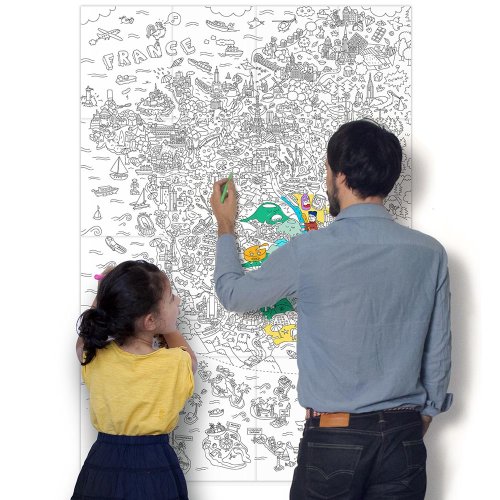 France - Poster à colorier