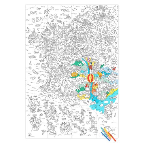 France - Poster à colorier