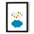 Affiche Nuage et pluie A4