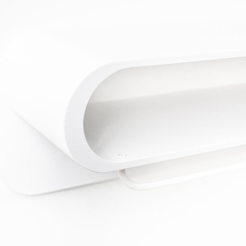 Etagère L - Bois Blanc/Métal Blanc