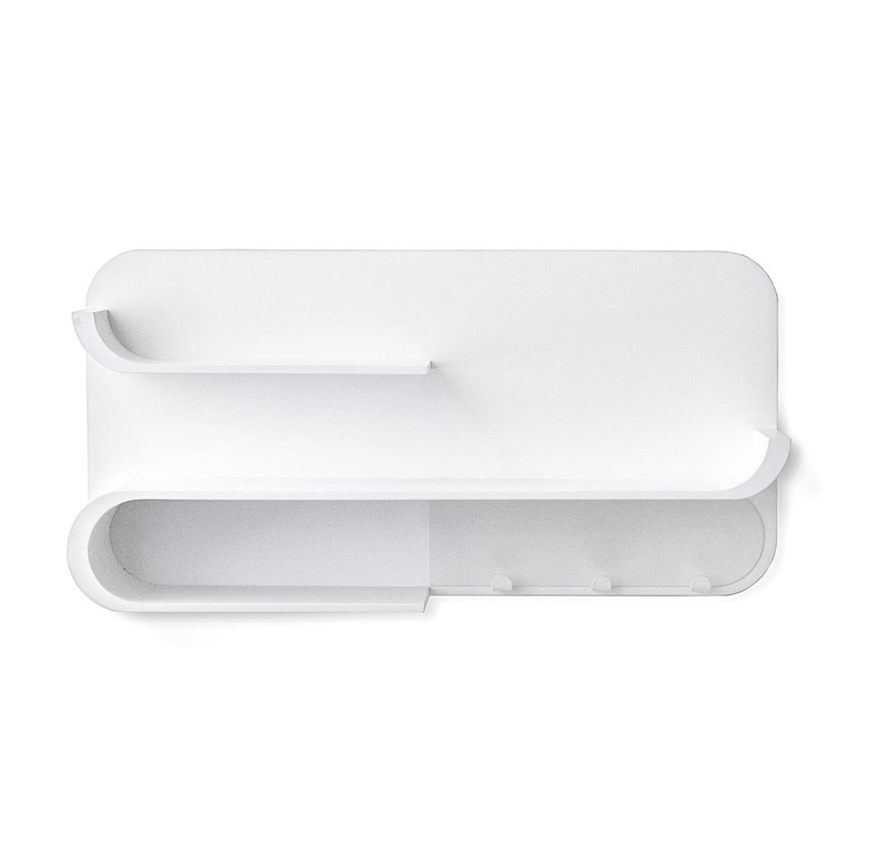 Etagère M - Bois Blanc/Métal Blanc