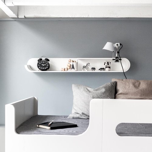 Etagère S - Bois Blanc/Métal Blanc