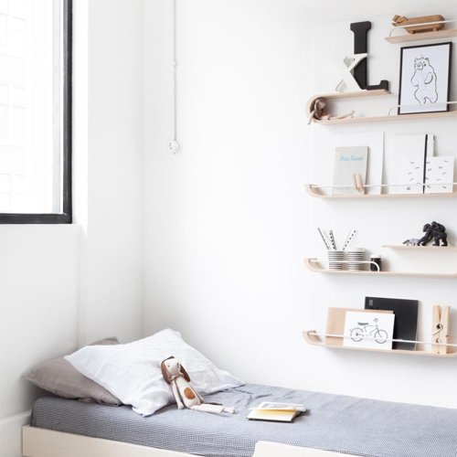 Etagère XL - Bois/Métal Blanc