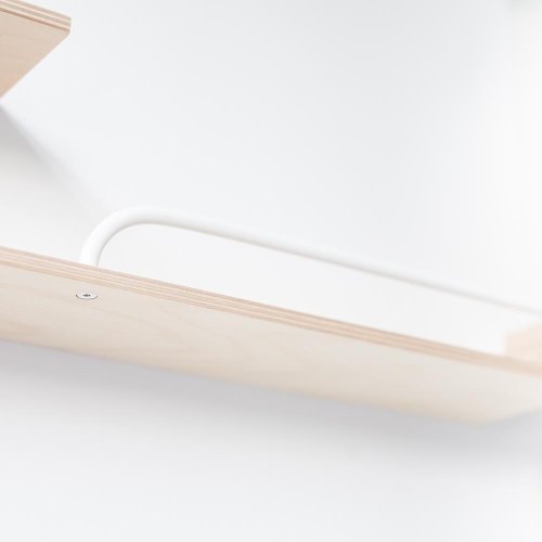 Etagère XL - Bois/Métal Blanc