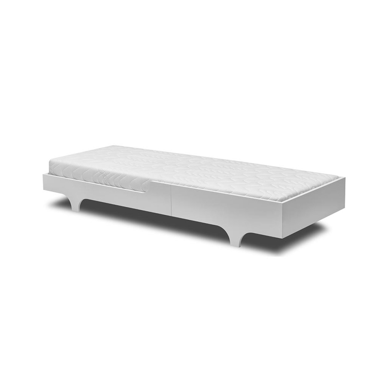 Lit enfant A Teen Bed et son matelas - Blanc