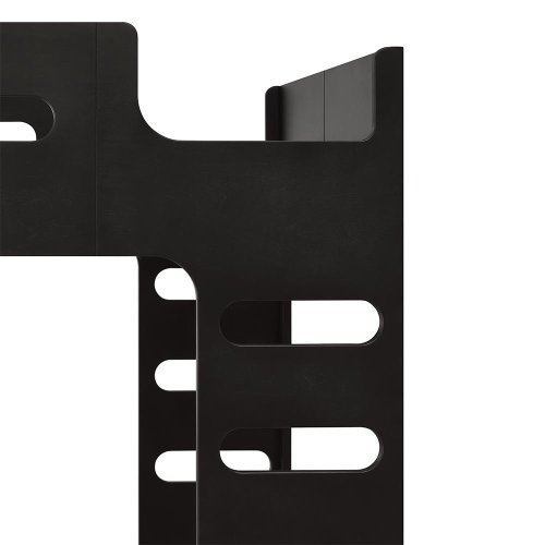 Lit mezzanine F Bunk Bed - Noyer