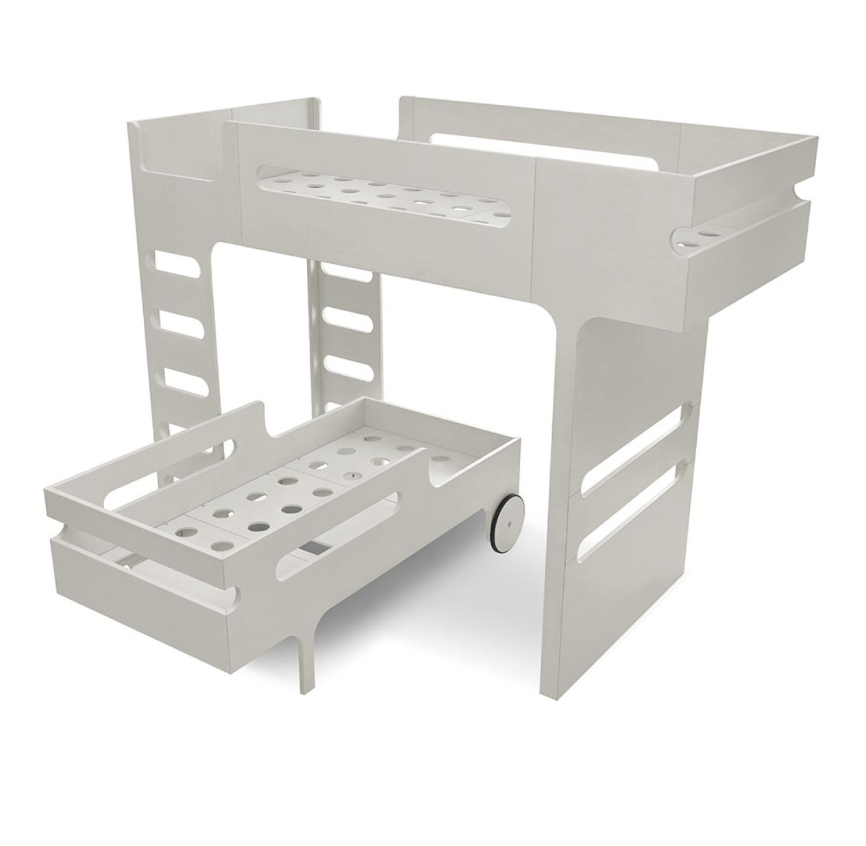 Lit superposé F+ R Bed - Cérusé Blanc