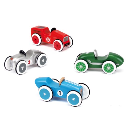 Voiture en bois Mini bolide - Vert