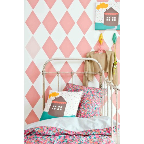 Housse de couette Little Flower 100 x 140 cm - Fuchsia