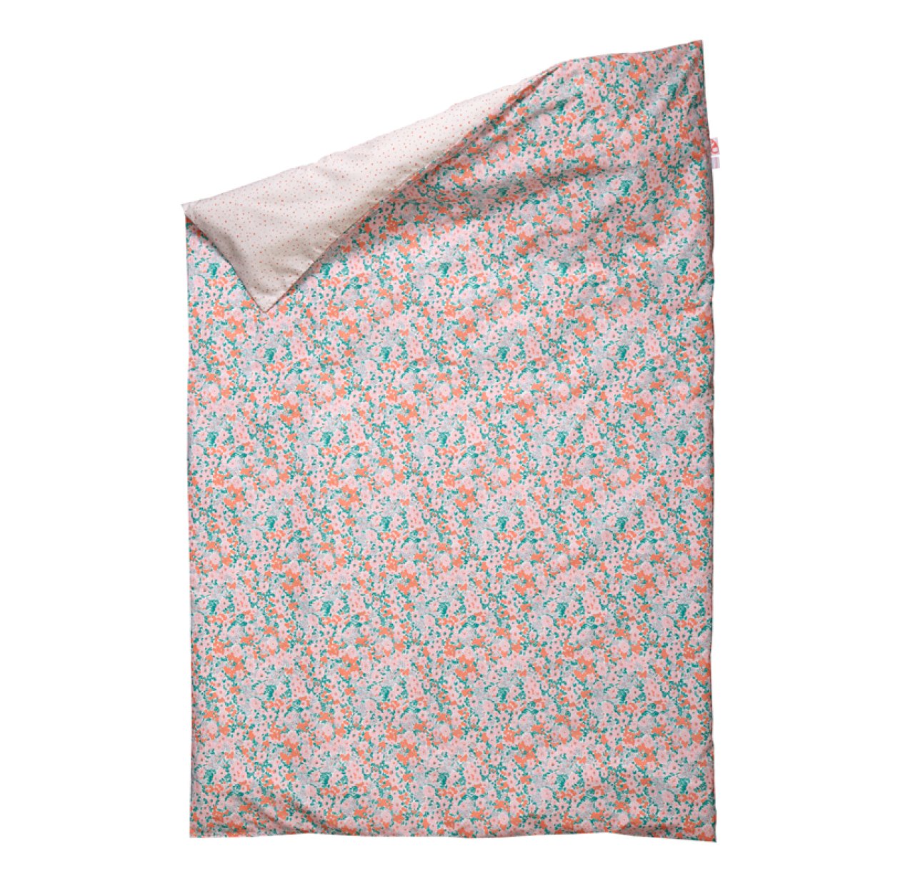 Housse de couette Little Flower 100 x 140 cm - Corail