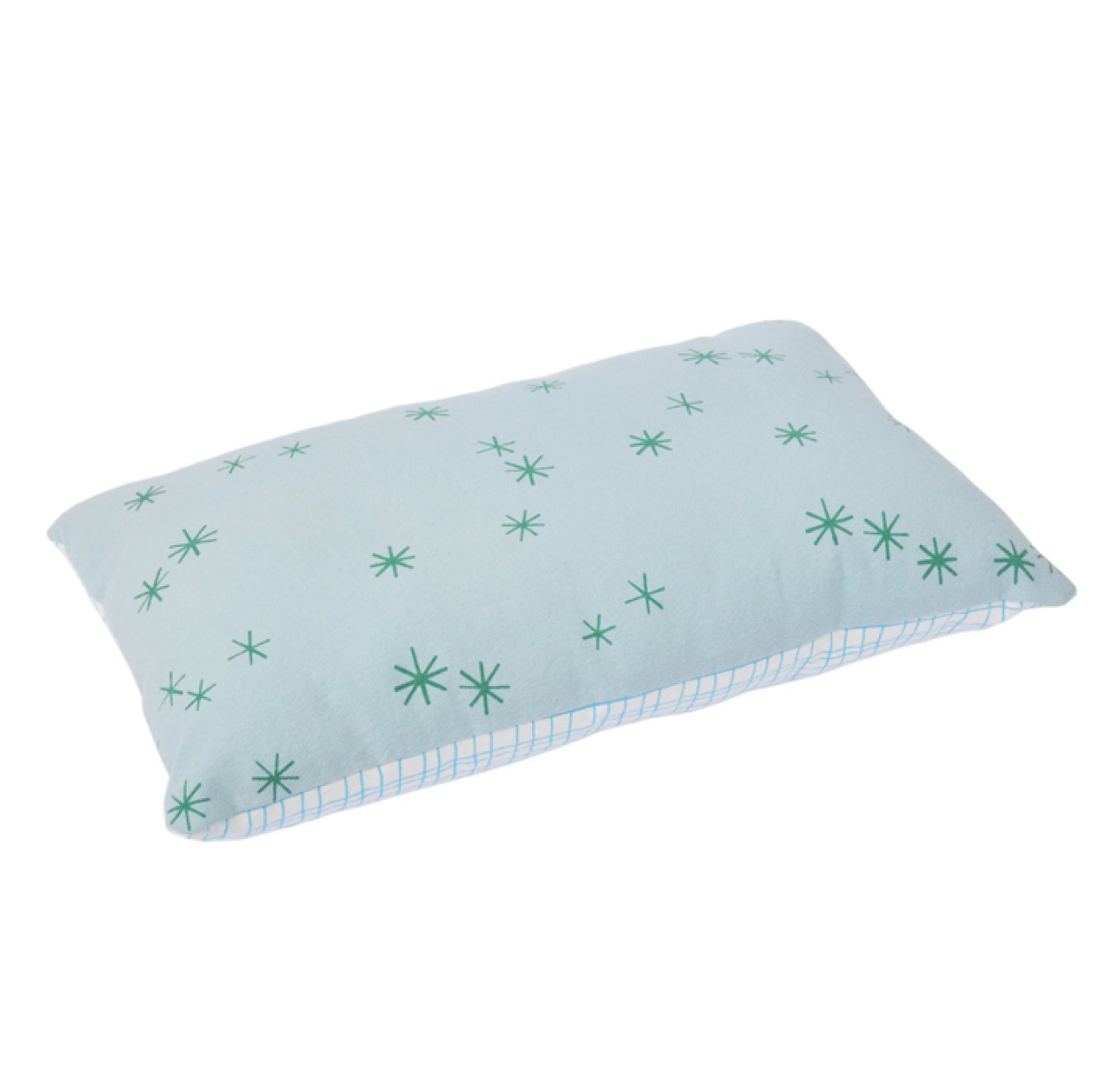 Coussin Graph/Etoiles - Bleu
