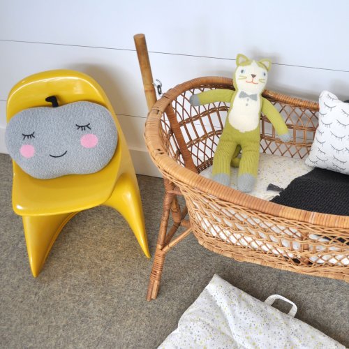 Coussin Pomme - Gris