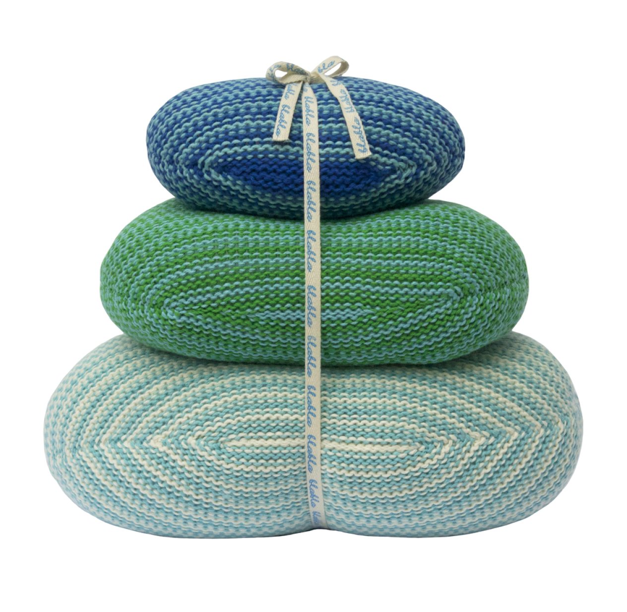 Set de 3 coussins - Bleu