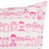Coussin Faces - Rose fluo