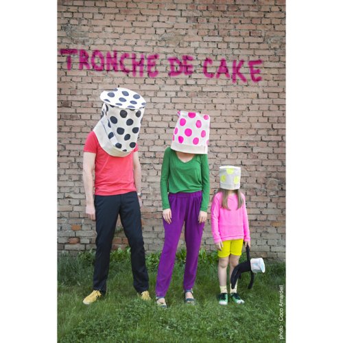 Grand panier de rangement Pois - Jaune fluo