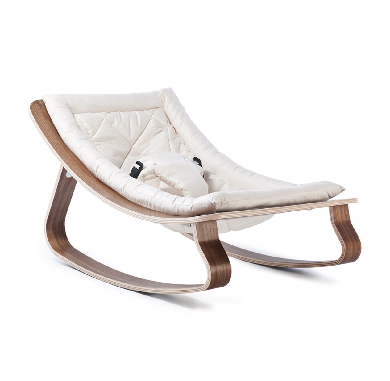 Transat bébé Levo Noyer - Gentle White - Blanc