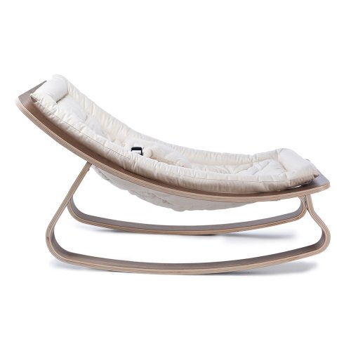 Transat bébé Levo Noyer - Gentle White - Blanc