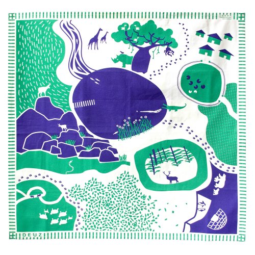 Tapis de jeu Tapikid - Indigo/vert
