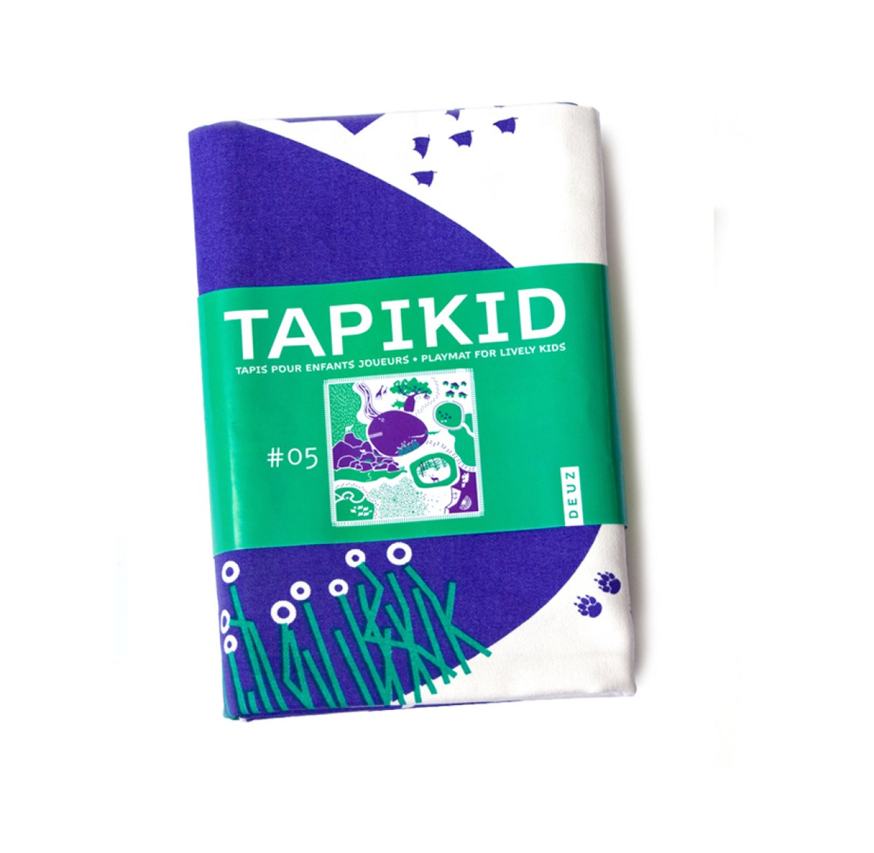 Tapis de jeu Tapikid - Indigo/vert