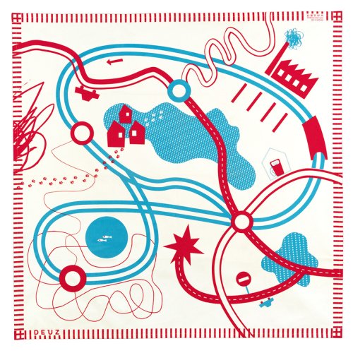 Tapis de jeu Tapikid - Bleu/rouge