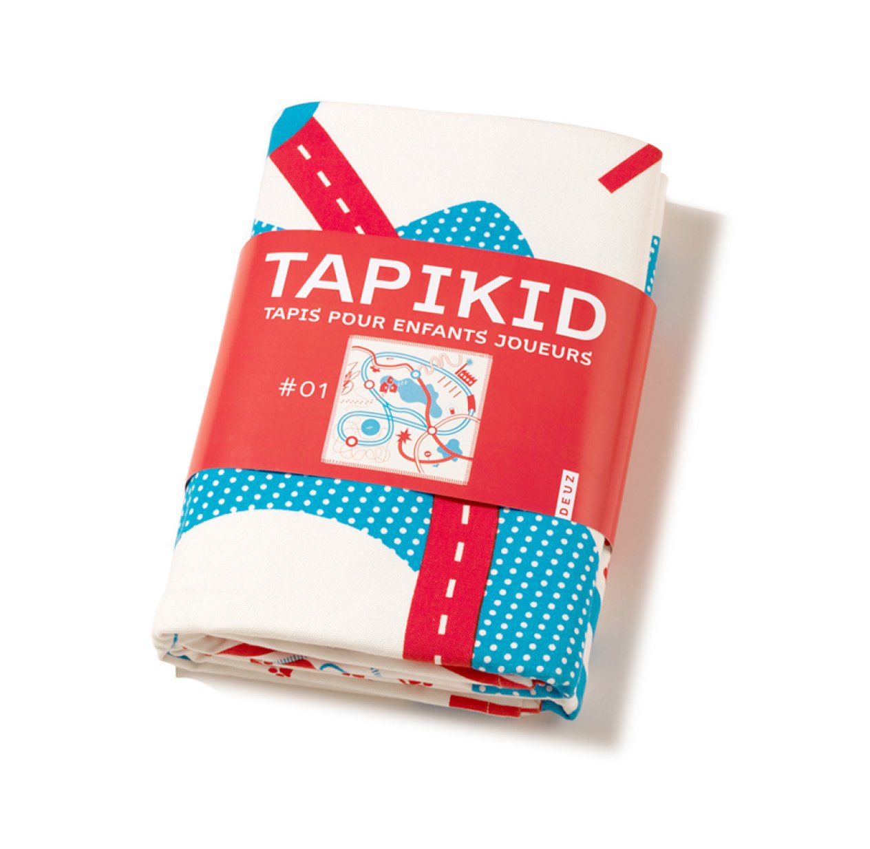Tapis de jeu Tapikid - Bleu/rouge