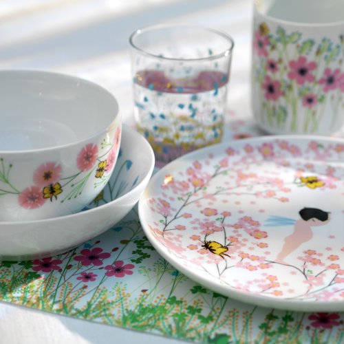 Assiette plate - Crème Fleurette