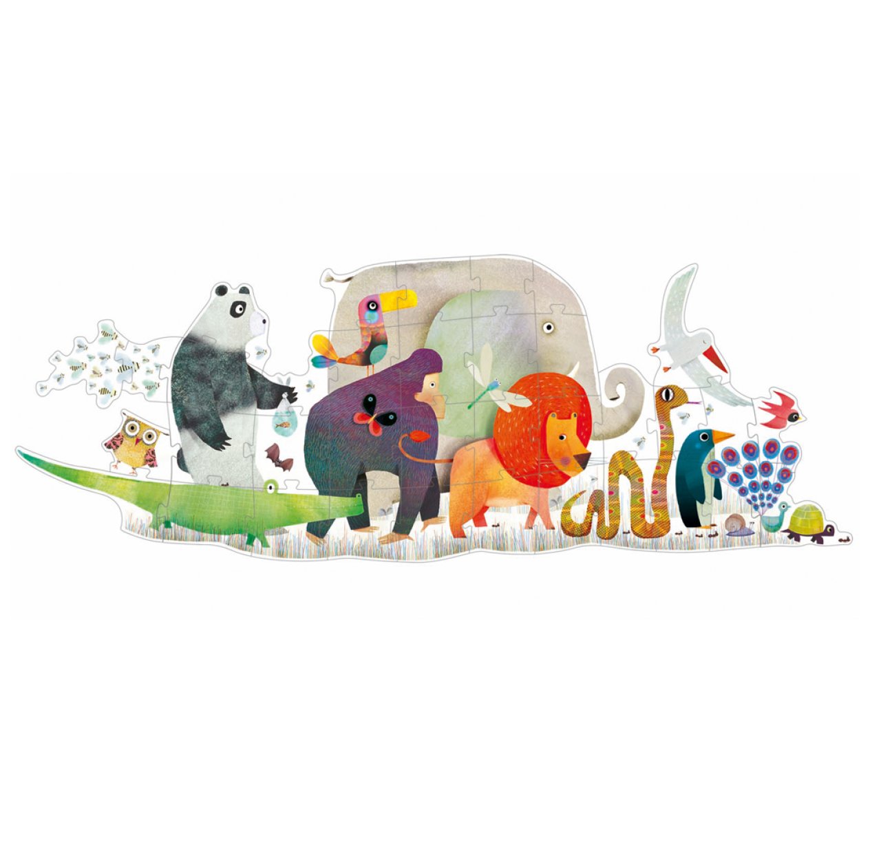 Puzzle géant - La Parade des animaux