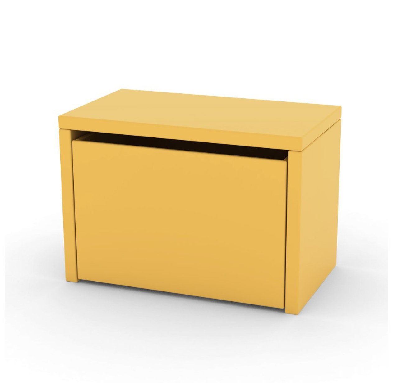 Chevet coffre de rangement - Jaune or