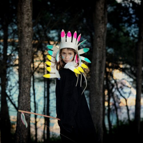 Grande parure d'indien - Fuchsia