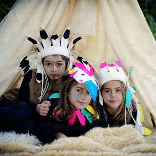 Parure d'indien - Jaune/Fuchsia