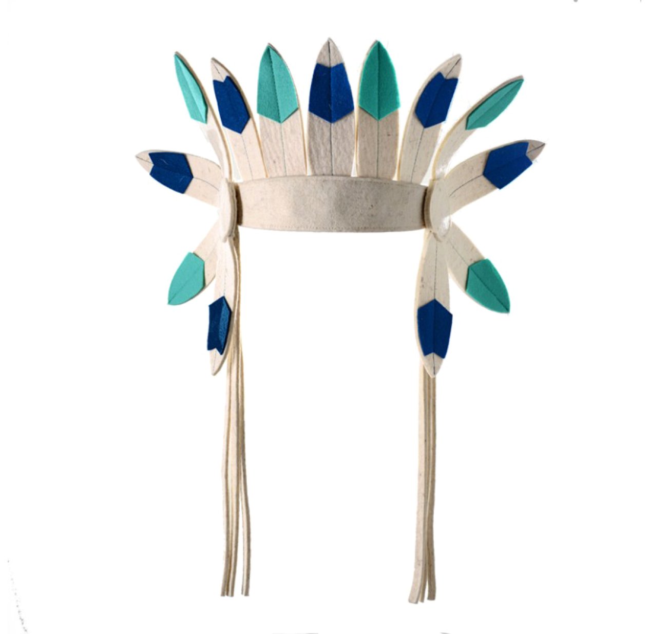 Parure d'indien - Bleu/Vert