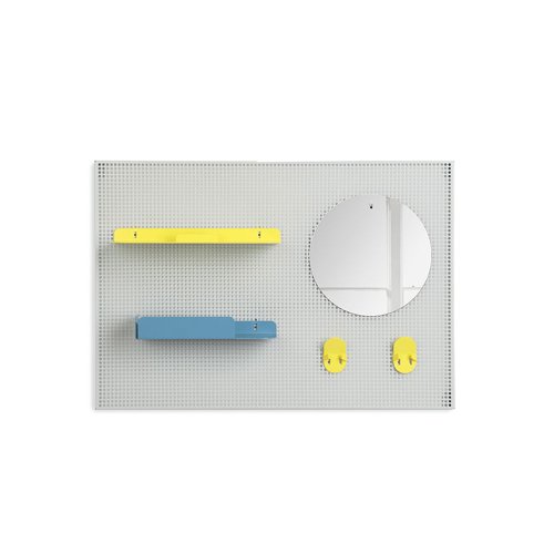 Concierge Alfred - Jaune citron/Bleu pastel