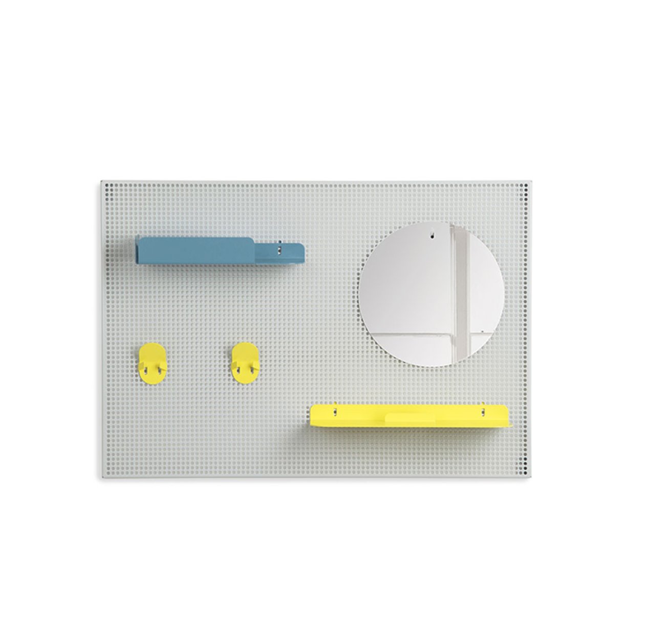 Concierge Alfred - Jaune citron/Bleu pastel