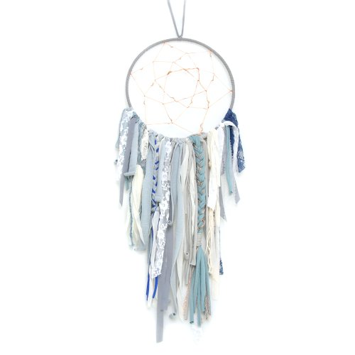 Attrape Rêves Lumineux - Bleu Gris